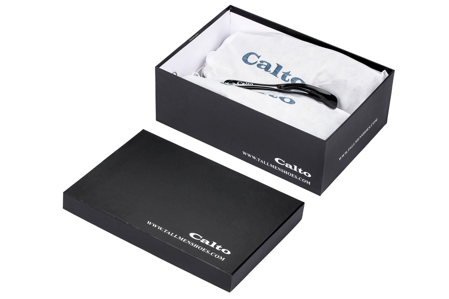 CALTO - X1660 - 2 Inches Taller (Black Buckle) - Dual Adjustable Buckle Sandal