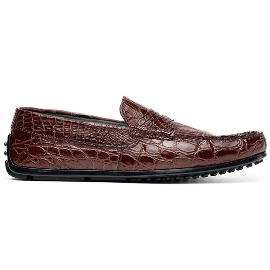 31-103-NIC MONZA Crocodile Driver, Nicotine